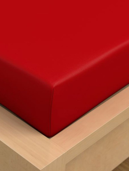 Kvalitex Baumwolllaken 150x230cm rot Kvalitex