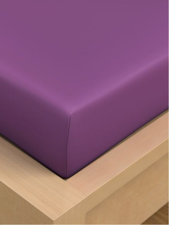 Kvalitex Baumwolllaken 90x200cm lila Kvalitex