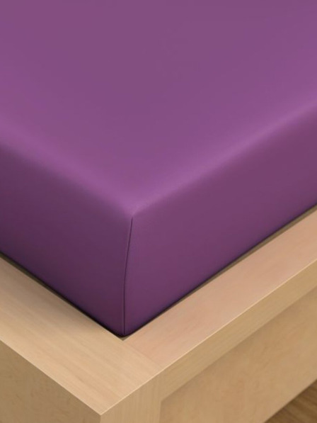 Kvalitex Baumwolllaken 90x200cm lila Kvalitex
