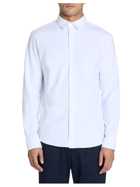 Celio Weißes Herrenhemd Celio Lajersey