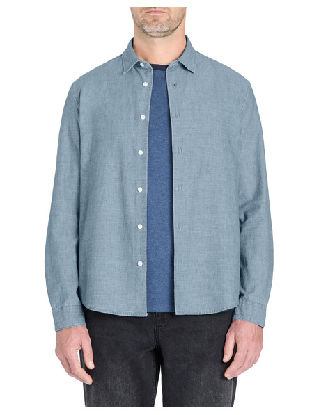 Celio Blaues Herrenhemd Celio Lachambray