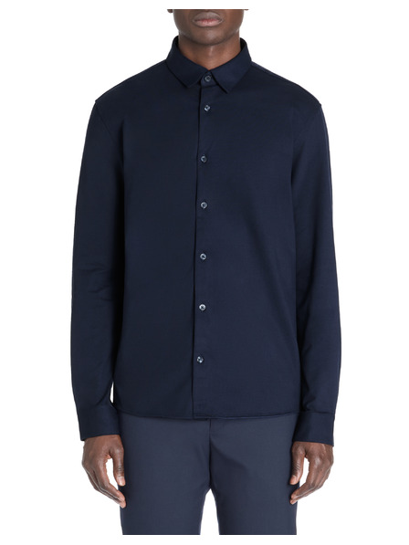 Celio Dunkelblaues Herrenhemd Celio Lajersey