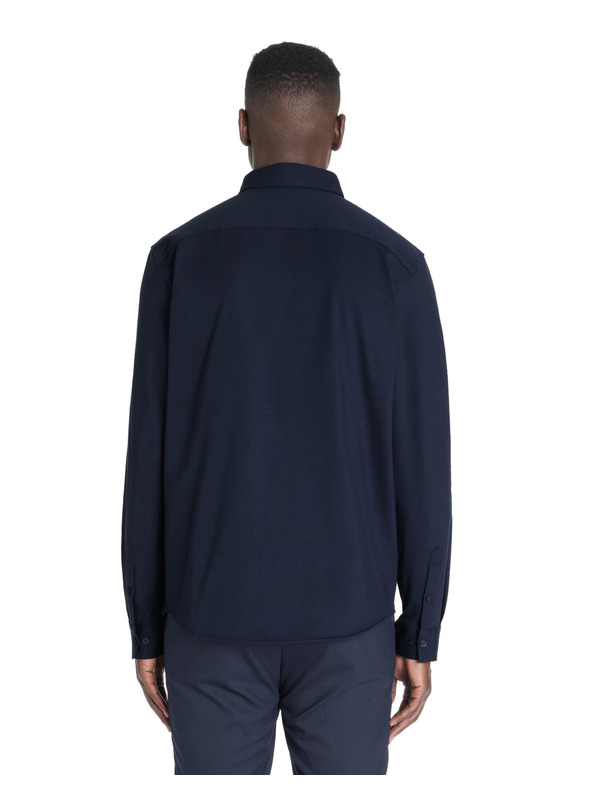 Celio Dunkelblaues Herrenhemd Celio Lajersey