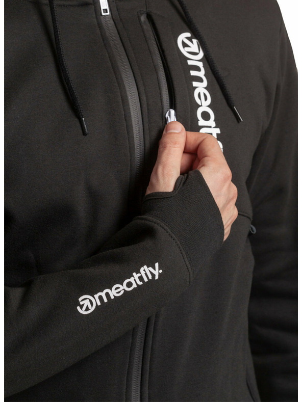 Meatfly Meatfly Herren-Funktionssweater Lightyear Black | Schwarz | Größe