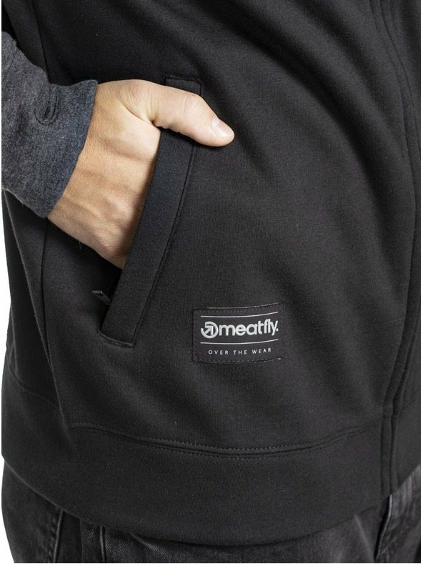 Meatfly Meatfly Herren-Funktionssweater Josh Heather Black | Schwarz | Größe