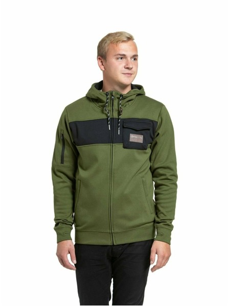 Meatfly Meatfly Herren-Funktionssweater Josh Olive | Grün | Größe