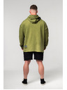 Nebbia Abgewaschener Oversized-Kapuzenpullover NO BS 371
