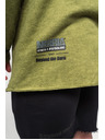 Nebbia Abgewaschener Oversized-Kapuzenpullover NO BS 371