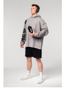 Nebbia Abgewaschener Oversized-Kapuzenpullover NO BS 371