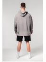Nebbia Abgewaschener Oversized-Kapuzenpullover NO BS 371