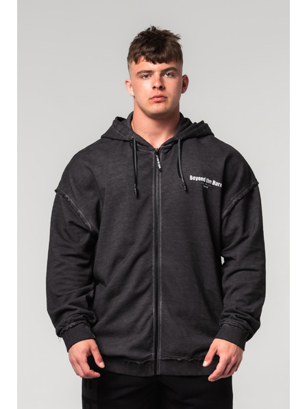 Nebbia Abgewaschenes Sweatshirt mit Reißverschluss GYM BRO 362
