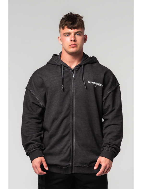 Nebbia Abgewaschenes Sweatshirt mit Reißverschluss GYM BRO 362