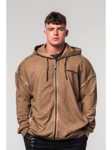Nebbia Abgewaschenes Sweatshirt mit Reißverschluss GYM BRO 362