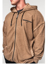 Nebbia Abgewaschenes Sweatshirt mit Reißverschluss GYM BRO 362