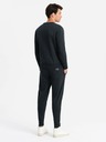 Ombre Clothing BASIC Herren Baumwoll-Hoodie BASIC schwarz Ombre Clothing