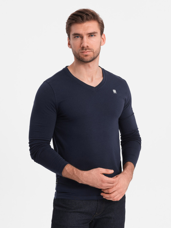 Ombre Clothing Herren-Langarm-Set V-NECK - Mix 2er-Pack V1 Z87 Ombre Kleidung