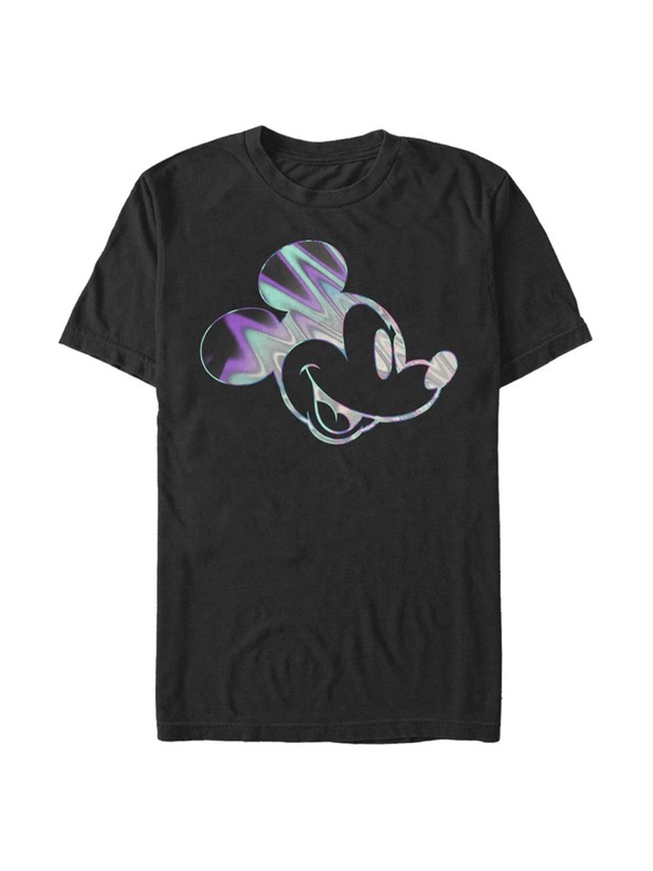 ZOOT.Fan Schwarzes Herren-T-Shirt Disney Neon Slick Mick
