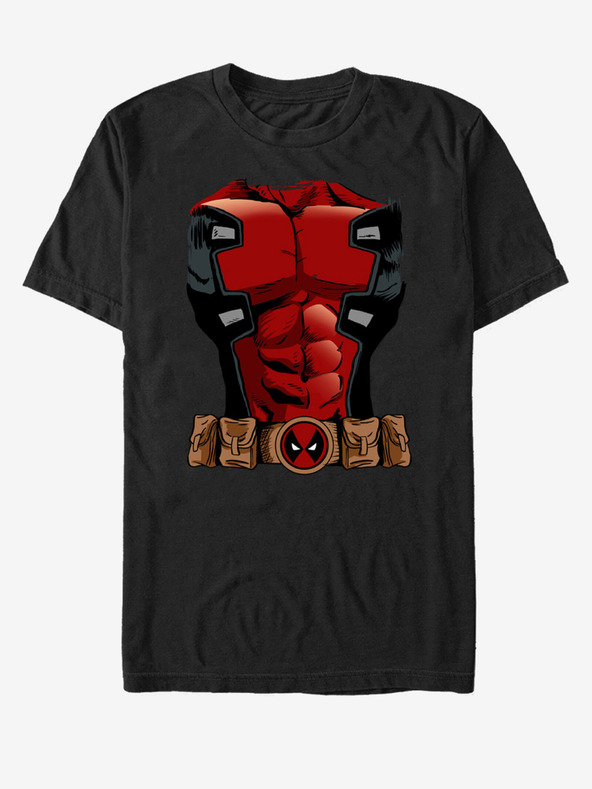 ZOOT.Fan Schwarzes unisex Marvel Deadpool Rüstung T-shirt