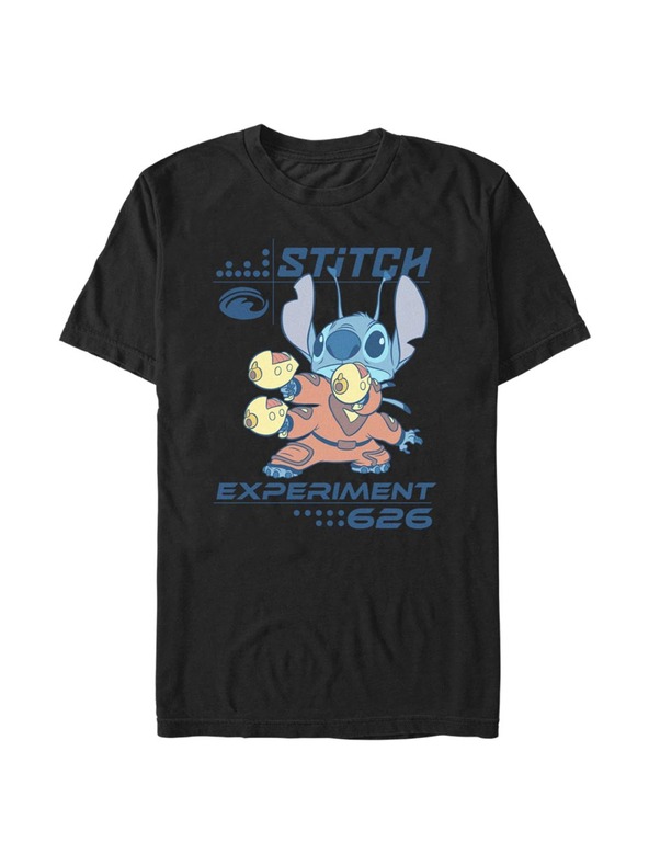 ZOOT.Fan Schwarzes Herren Disney Experiment T-Shirt 626