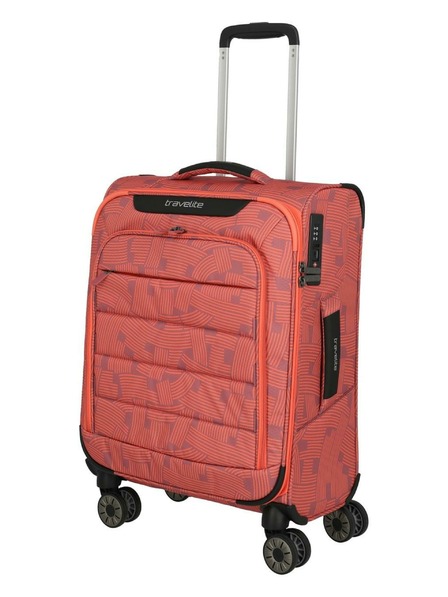 Travelite Reisekoffer Travelite Skaii 4w S Print Peach