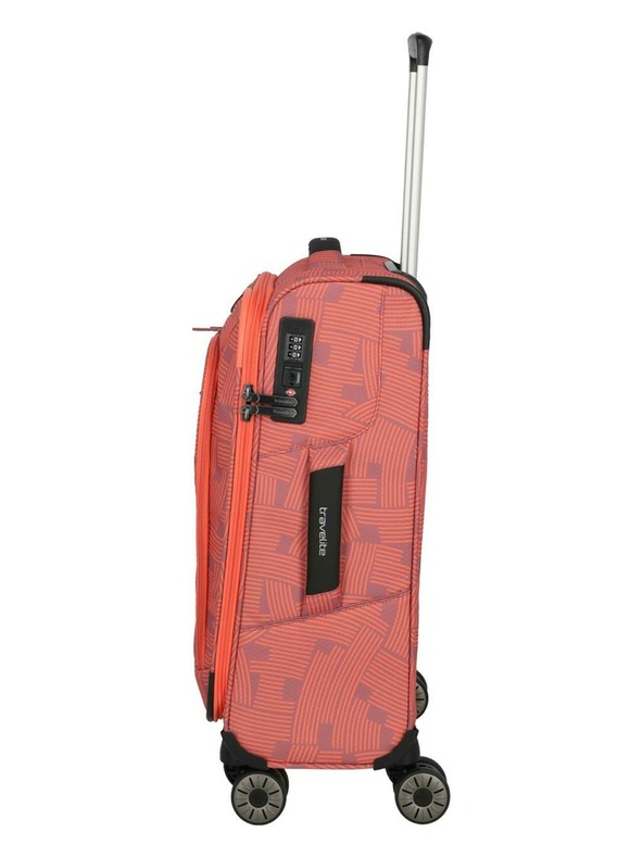 Travelite Reisekoffer Travelite Skaii 4w S Print Peach