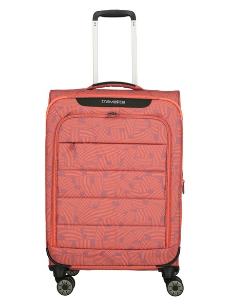 Travelite Reisekoffer Travelite Skaii 4w M Print Peach