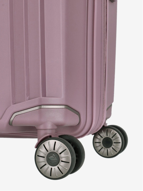 Travelite Set aus drei Damen-Reisekoffern in rosa Travelite Elvaa 4w S,M,L Rosé