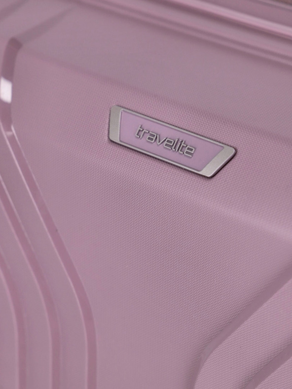 Travelite Set aus drei Damen-Reisekoffern in rosa Travelite Elvaa 4w S,M,L Rosé