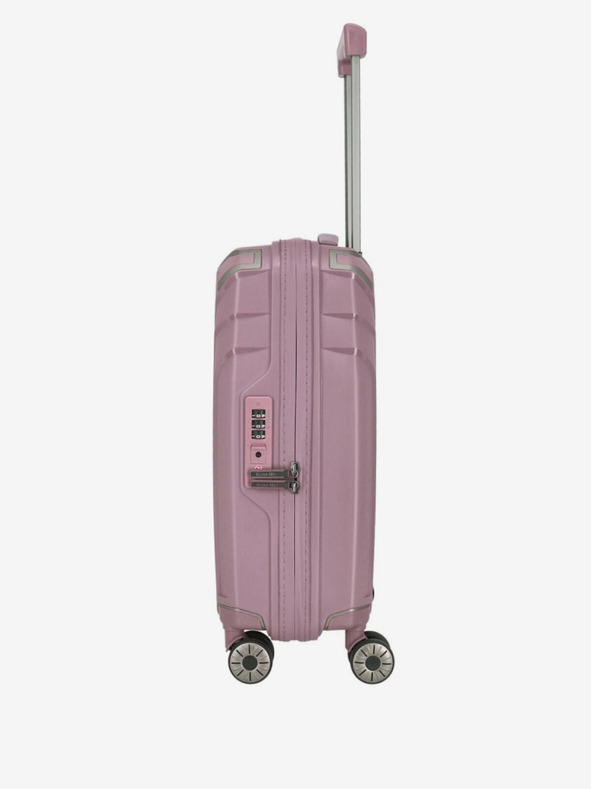 Travelite Set aus drei Damen-Reisekoffern in rosa Travelite Elvaa 4w S,M,L Rosé