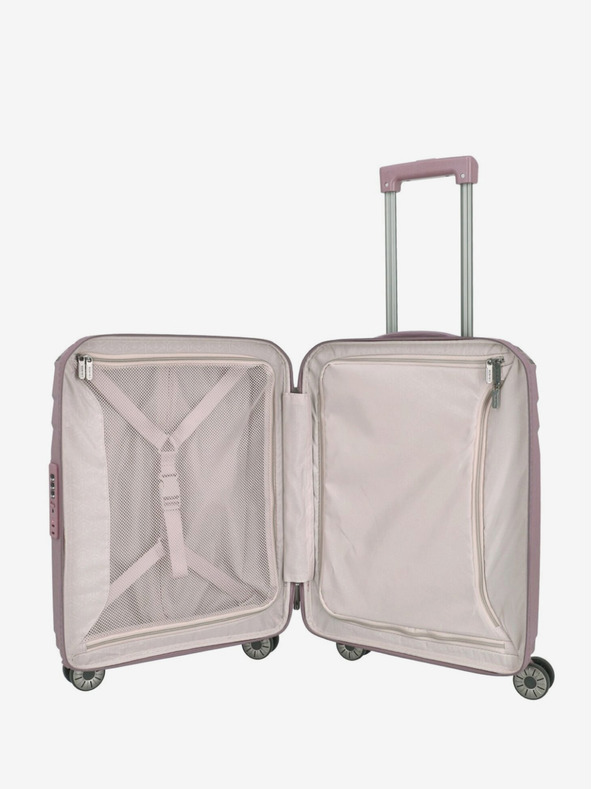 Travelite Set aus drei Damen-Reisekoffern in rosa Travelite Elvaa 4w S,M,L Rosé