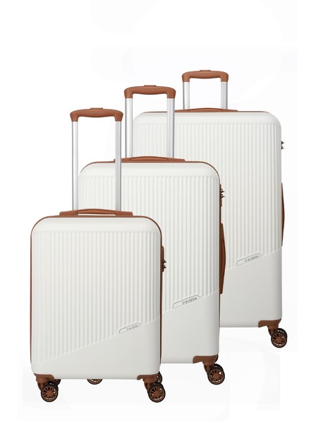 Travelite Travelite Bali Reisekoffer Set S,M,L Weiß/Cognac
