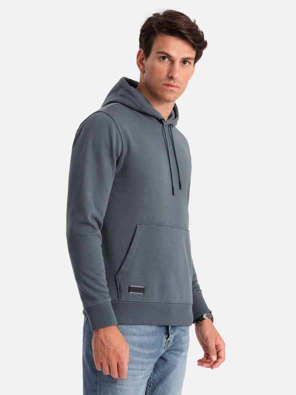 Ombre Clothing Herren Baumwoll-Kapuzenpullover BASIC mit Kängurutasche Ombre Clothing