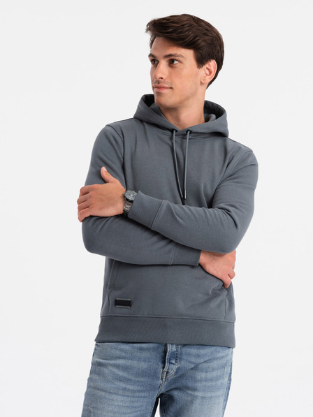 Ombre Clothing Herren Baumwoll-Kapuzenpullover BASIC mit Kängurutasche Ombre Clothing