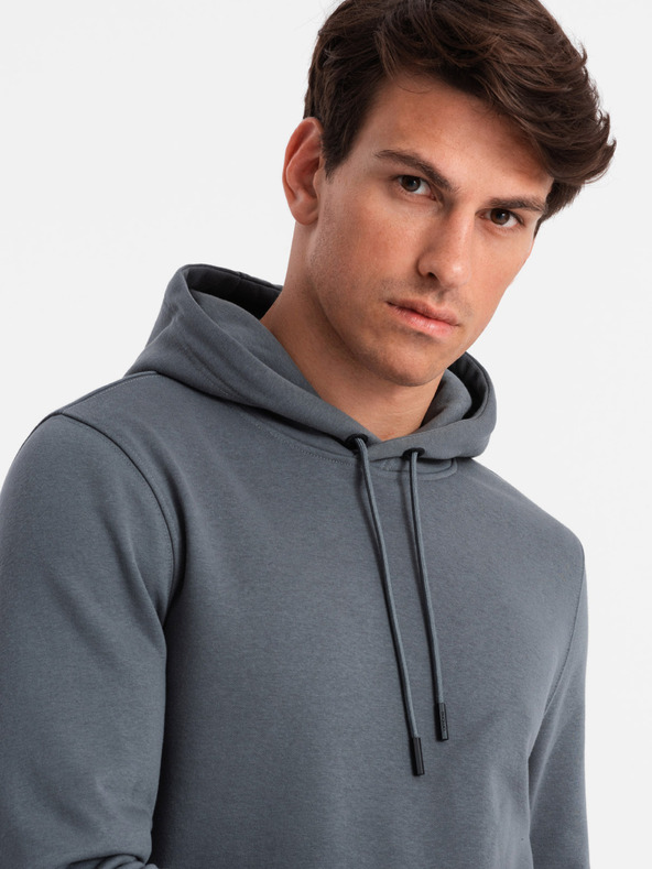 Ombre Clothing Herren Baumwoll-Kapuzenpullover BASIC mit Kängurutasche Ombre Clothing