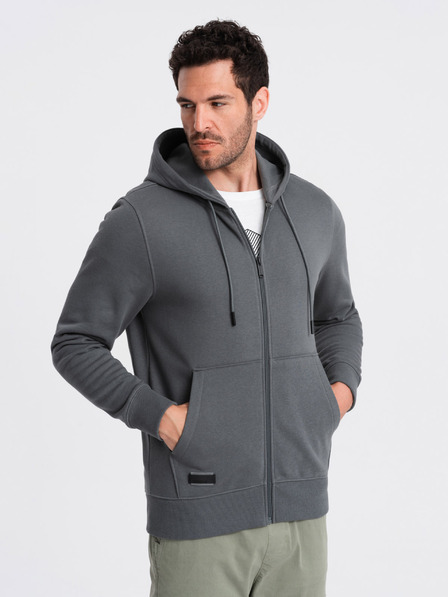 Ombre Clothing Herren Baumwoll-Sweatjacke BASIC Ombre Clothing