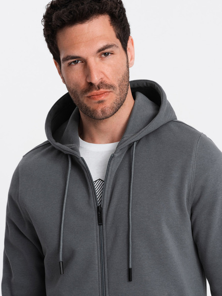 Ombre Clothing Herren Baumwoll-Sweatjacke BASIC Ombre Clothing