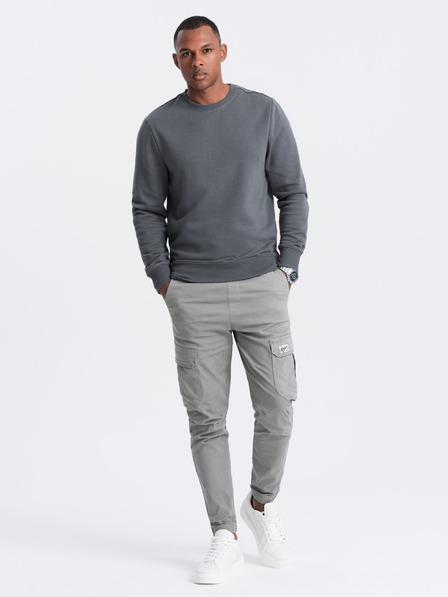 Ombre Clothing Herren Baumwoll-Sweatshirt BASIC Ombre Clothing