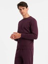 Ombre Clothing BASIC Herren Baumwoll-Sweatshirt BASIC burgundy Ombre Kleidung