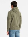 Ombre Clothing Herren-Kapuzenpullover mit Kapuze und Aufnäher - oliv V4 OM-SSZP-0140 Ombre Clothing