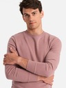 Ombre Clothing Herren BASIC Baumwoll-Kapuzenpullover BASIC dunkelrosa Ombre Clothing