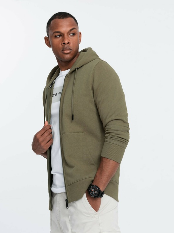 Ombre Clothing Herren Baumwoll-Elastik-Sweatshirt BASIC Ombre Clothing