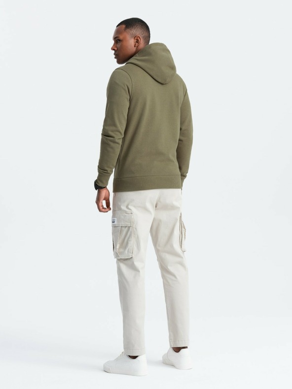 Ombre Clothing Herren Baumwoll-Elastik-Sweatshirt BASIC Ombre Clothing