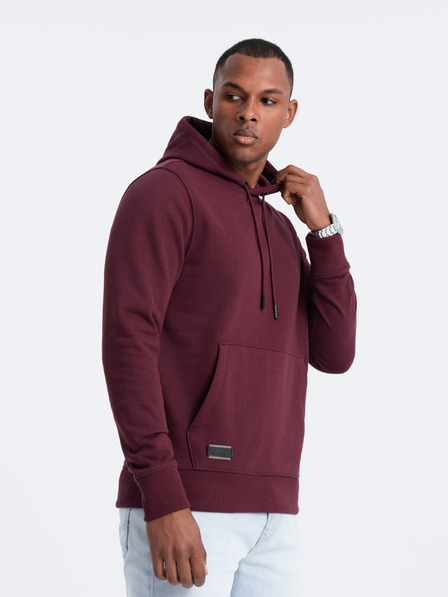 Ombre Clothing Herren Baumwoll-Hoodie BASIC mit Kängurutasche und Kapuze Ombre Clothing
