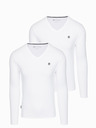 Ombre Clothing Herren-Langarmset V-NECK - Mix 2er-Pack V2 Z87 Ombre Clothing