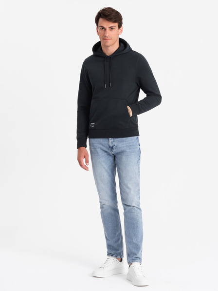 Ombre Clothing Herren Baumwoll-Kapuzenpullover BASIC mit Kängurutasche Ombre Clothing