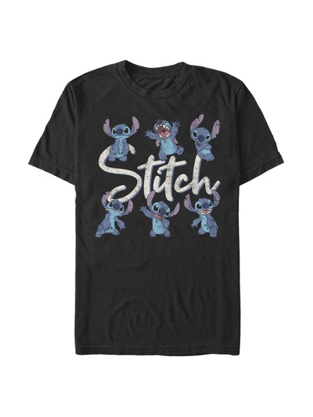 ZOOT.Fan Schwarzes Herren T-Shirt Disney STITCH POSES