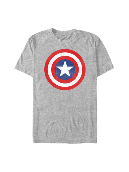 ZOOT.Fan Herren Meliert Grau Marvel Captain Klassisches T-Shirt