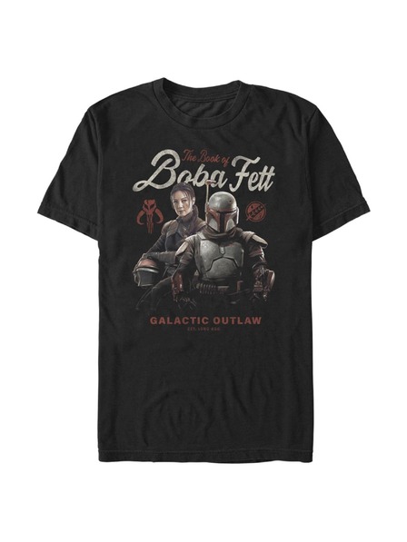 ZOOT.Fan Schwarzes Herren Star Wars Boba Badge T-Shirt