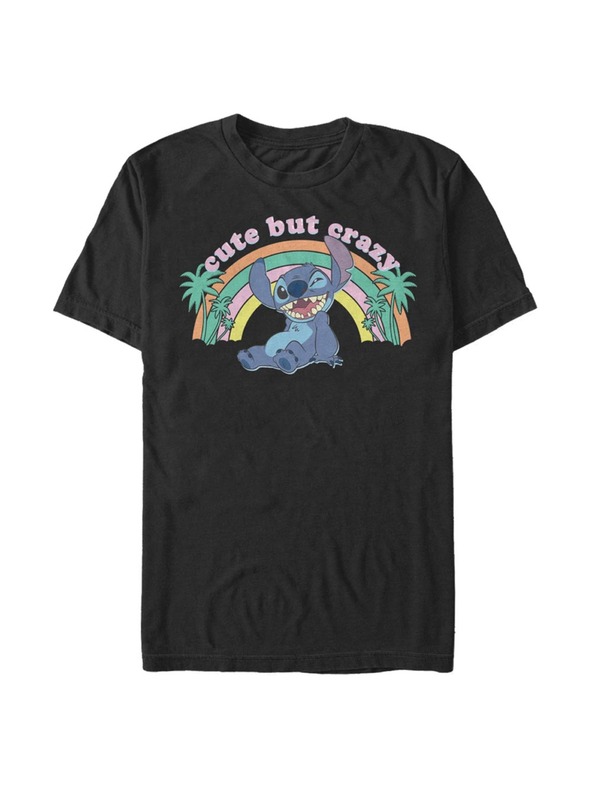 ZOOT.Fan Schwarzes Herren T-Shirt Disney Kawaii Stitch