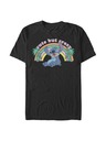 ZOOT.Fan Schwarzes Herren T-Shirt Disney Kawaii Stitch